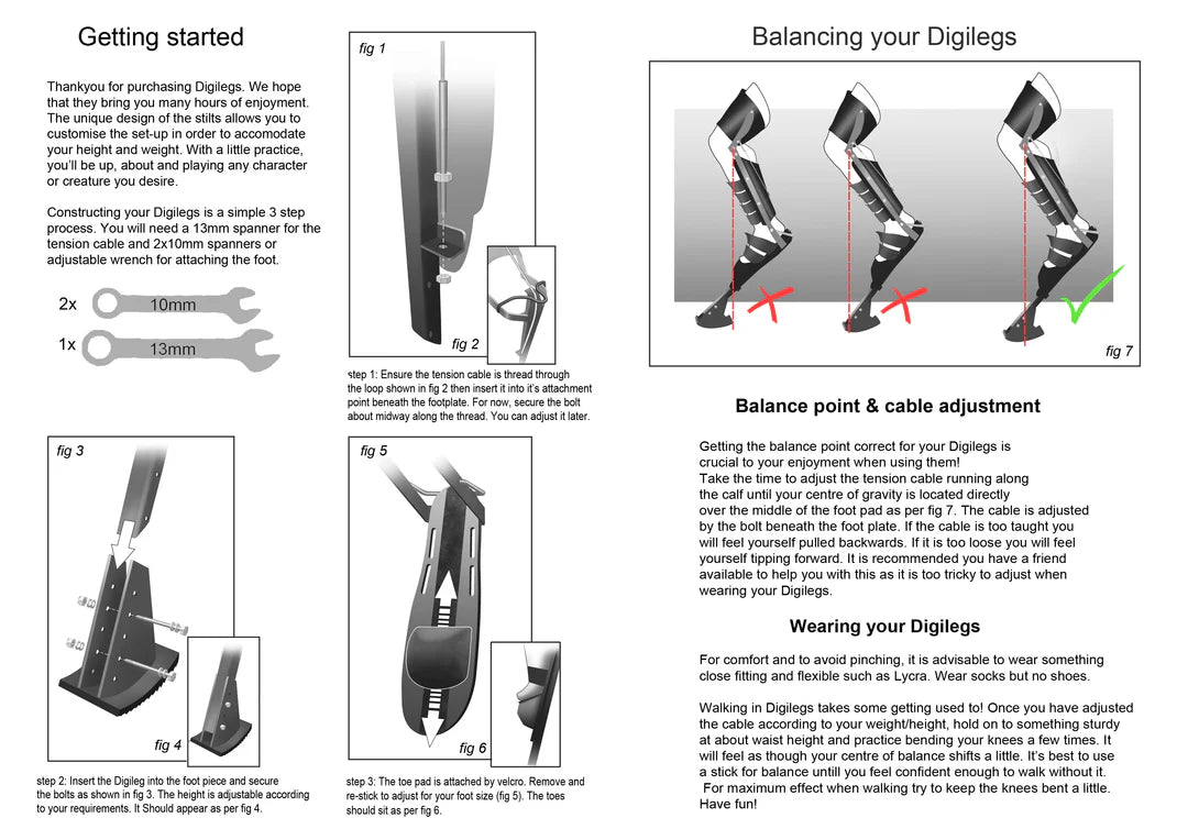 Digi Leg Running Manual and set up guide – Digilegs